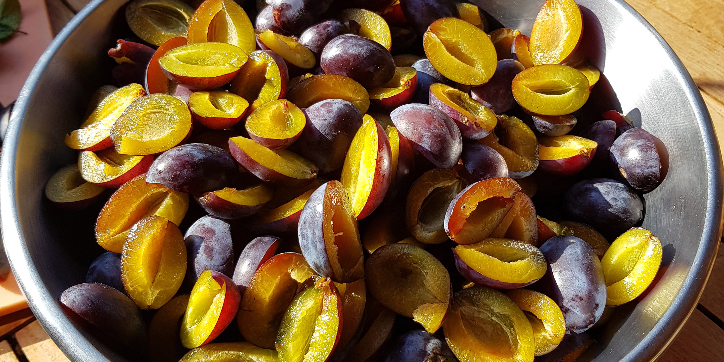 Fresh plums